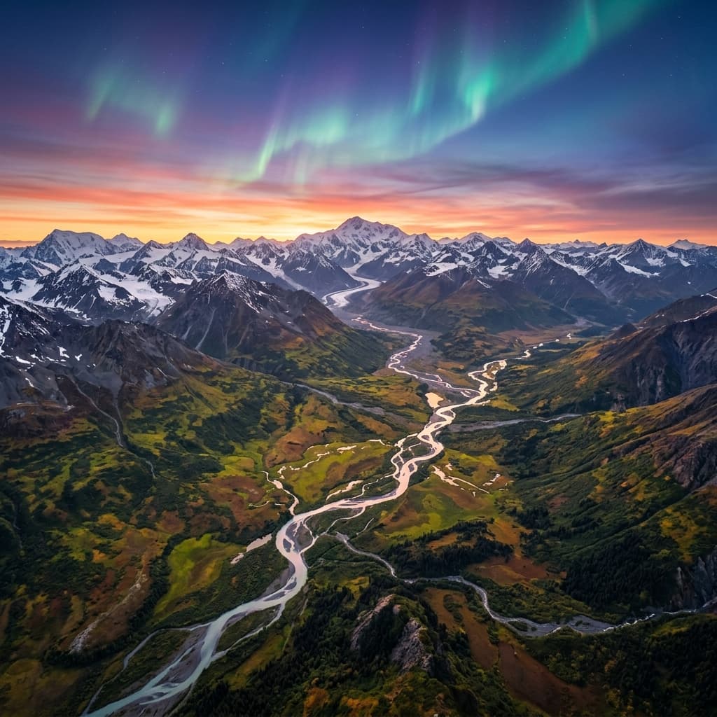 Vast Alaskan wilderness