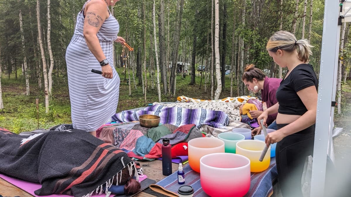 Crystal bowls sound healing